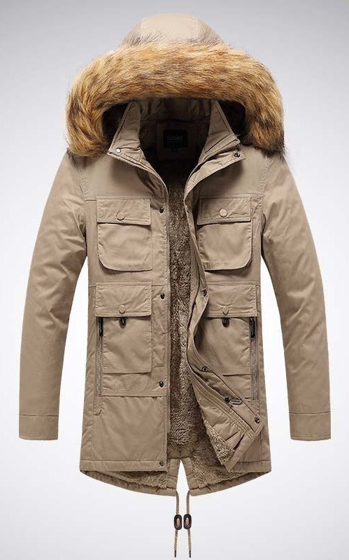 Winter Men's Velvet Thermal Jacket