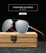 Fashion UV Protection Bamboo Sunglasses