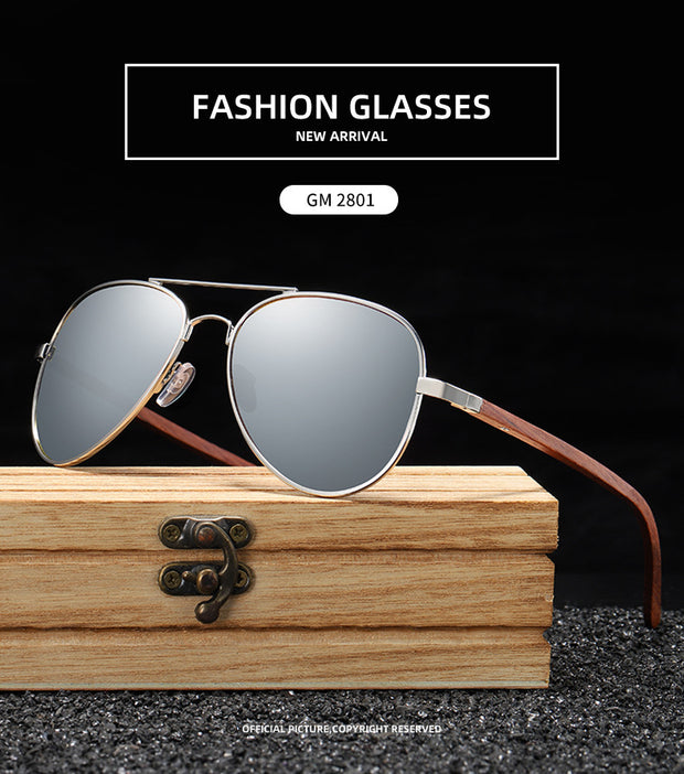 Fashion UV Protection Bamboo Sunglasses
