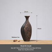 Retro Affordable Luxury Vertical High Floor Vase Decoration