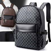 Business Trends Checked Backpack All-matching Casual