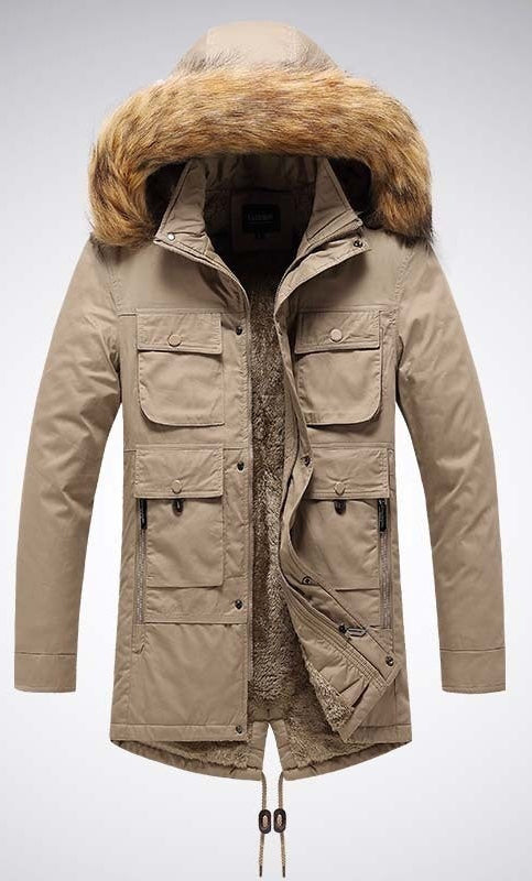 Winter Men's Velvet Thermal Jacket