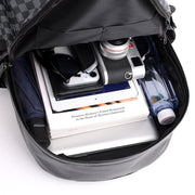 Business Trends Checked Backpack All-matching Casual