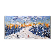 Winter Handmade Painting  Landscape Large Canvas Art Home Decoration Living Room Wall Picture