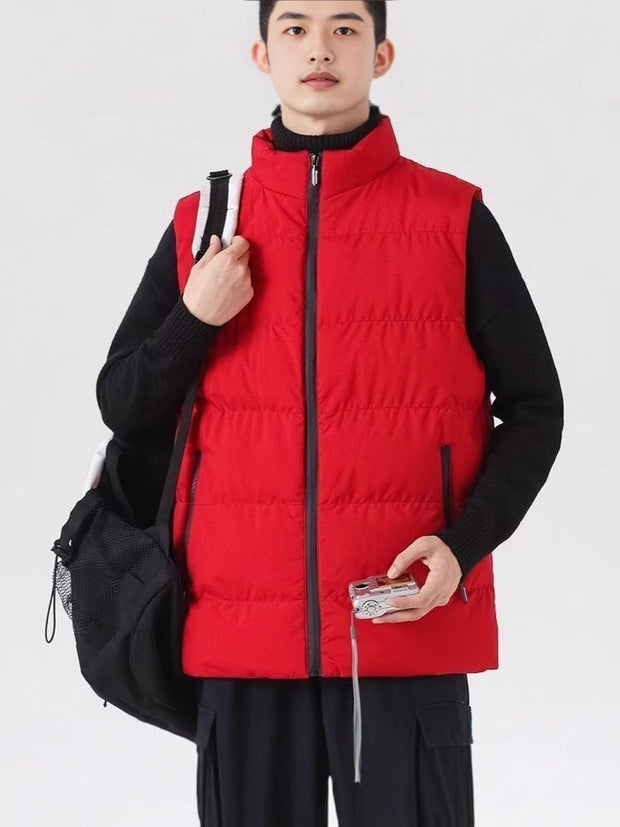 Casual Winter Thickened Vest Jacket Cotton Waistcoat