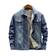 Denim Jacket Autumn Loose Trendy Warm Workwear Top