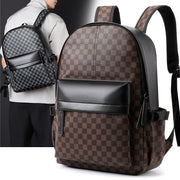 Business Trends Checked Backpack All-matching Casual