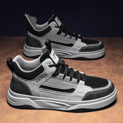 Cotton-padded Shoes With Velvet High-top Sports Leather Shoes