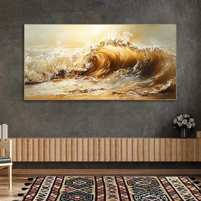 Handmade Oil Painting Canvas Wall Art Landscape Frameless Unstretched Painting
