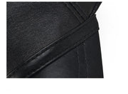 Men's leather Light Board Baseball Hat