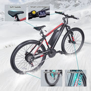 350W 20in City Electric Bike, 40km Range, 21-Speed Gears, Mechanical Disc Brakes