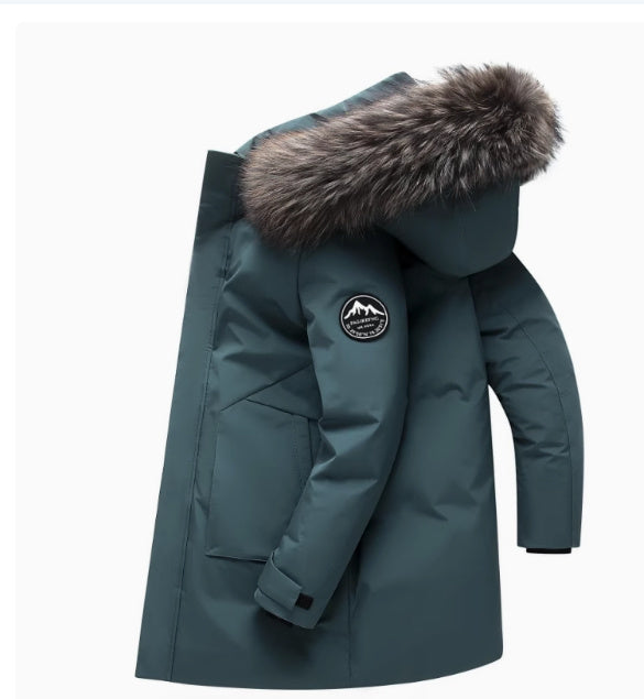 Fur Collar Men's Coat