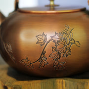 Large Capacity Pure Copper Flat Kettle Large Pumpkin Copper Boiling Water