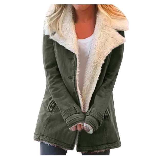 Fleece Warm Cotton-padded Jacket For Women