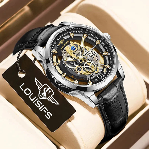 Double-sided Hollow Non-mechanical Men's Quartz Watch