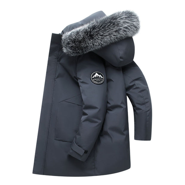 Fur Collar Men's Coat