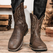 Retro Autumn And Winter Western Cowboy Boots