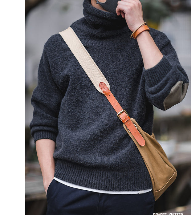 New Thick Warm And Soft Turtleneck Sweater Men